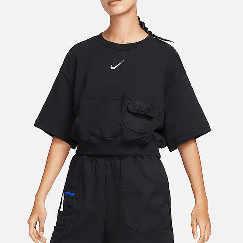 Nike/耐克正品新款女士宽松透气圆领运动短袖T恤DV8039-010