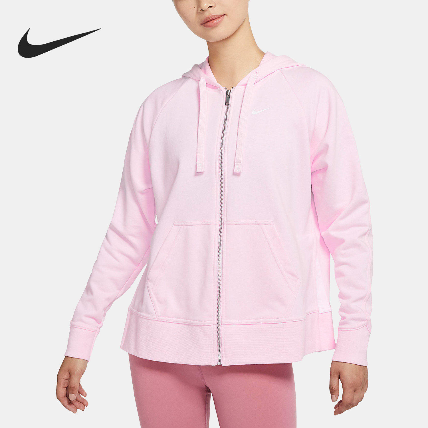 Nike/耐克正品DRI-FIT GET女子开襟连帽运动夹克CU7010-663
