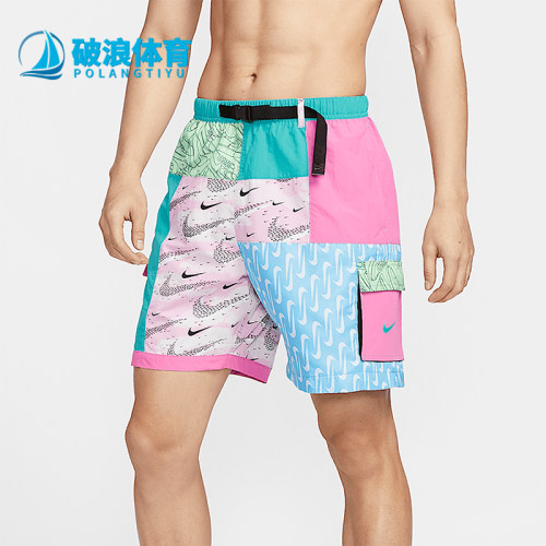 Nike/耐克正品Swim Voyage男士经典舒适旅行多色短裤FZ7373-343