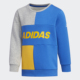 阿迪达斯正品 CREW Adidas SWEAT小童休闲运动套头衫 卫衣EH4057