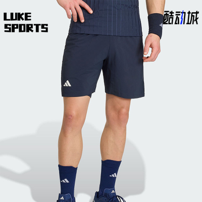 Adidas/阿迪达斯正品新款男士藏蓝色网球经典透气运动短裤KB3441