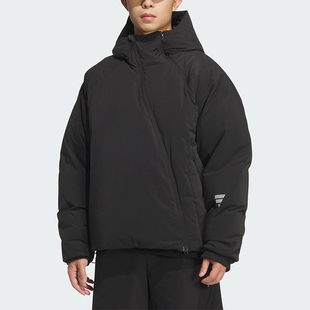 Adidas/阿迪达斯正品2025秋季款男士日常保暖连帽羽绒服KC2576