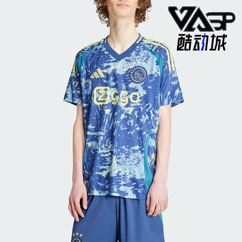 阿迪达斯男士足球运动短袖