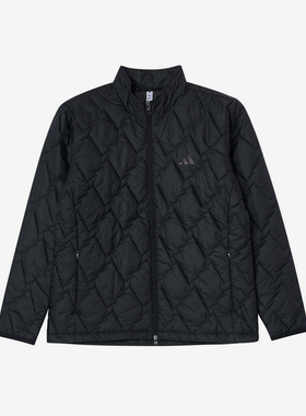 Adidas/阿迪达斯正品立领长袖棉服新款男黑色保暖棉服KD7995