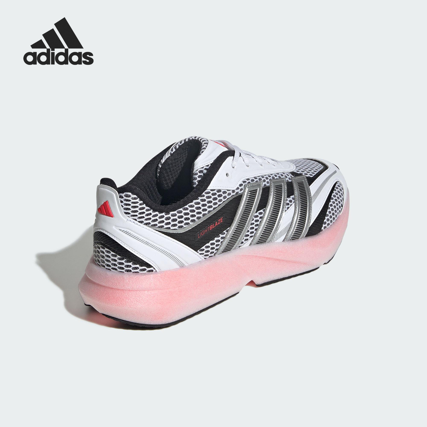 Adidas/阿迪达斯官方正品2025男士运动时尚系带耐磨跑步鞋JS2061