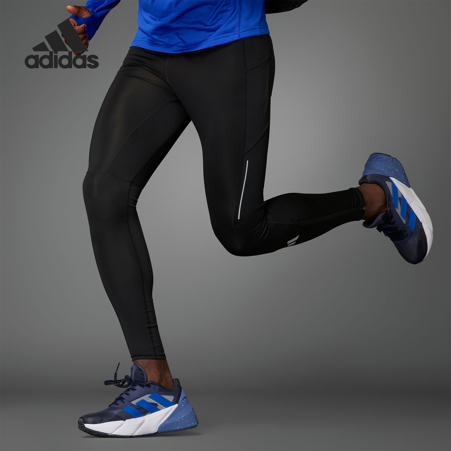 Adidas/阿迪达斯正品OTR TIGHT男士跑步紧身运动健身裤HM8444