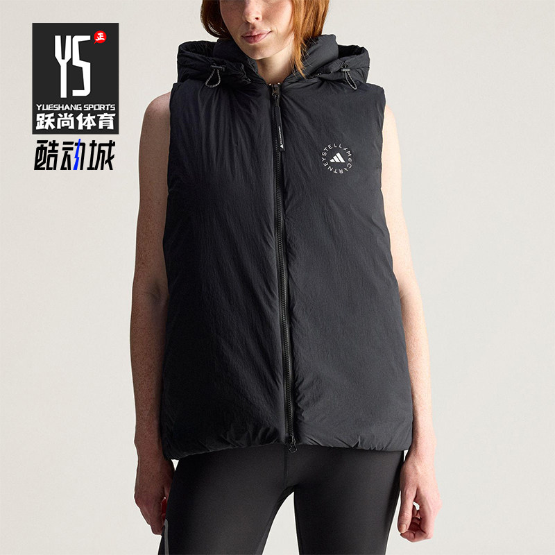 Adidas/阿迪达斯正品SMCPADEDVEST新款女经典黑色马甲棉服JW2038