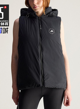 Adidas/阿迪达斯正品SMCPADEDVEST新款女经典黑色马甲棉服JW2038