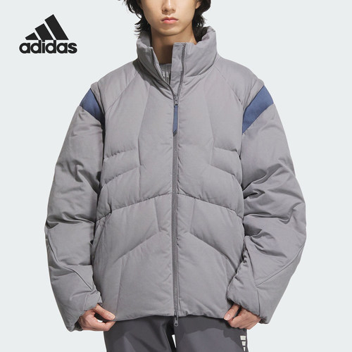 阿迪达斯男士运动简约羽绒服