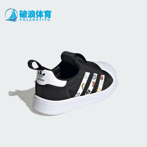 Adidas/阿迪达斯正品三叶草婴童印花轻便运动休闲鞋JS0685