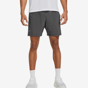 安德玛正品 1376831 2025新款 系带简约训练透气梭织短裤 025 男士