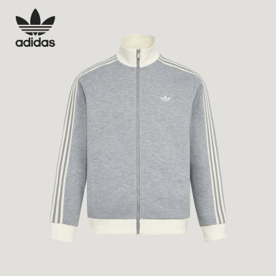 Adidas/阿迪达斯官方正品三叶草男女经典透气针织夹克外套KY8455