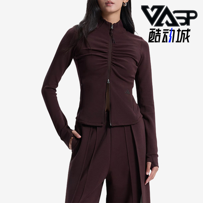 Adidas/阿迪达斯正品春秋女士修身拉链弹力经典夹克外套KU5376