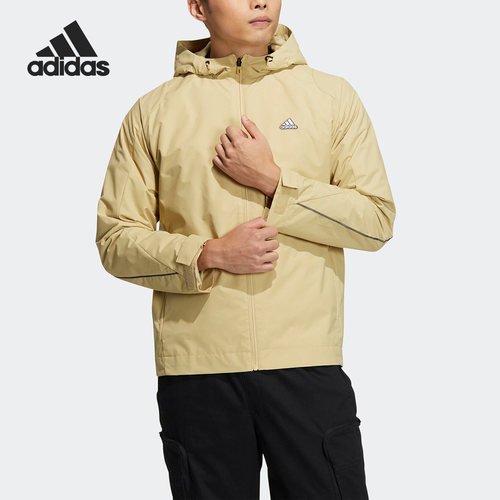 男子防风Adidas/阿迪达斯连帽