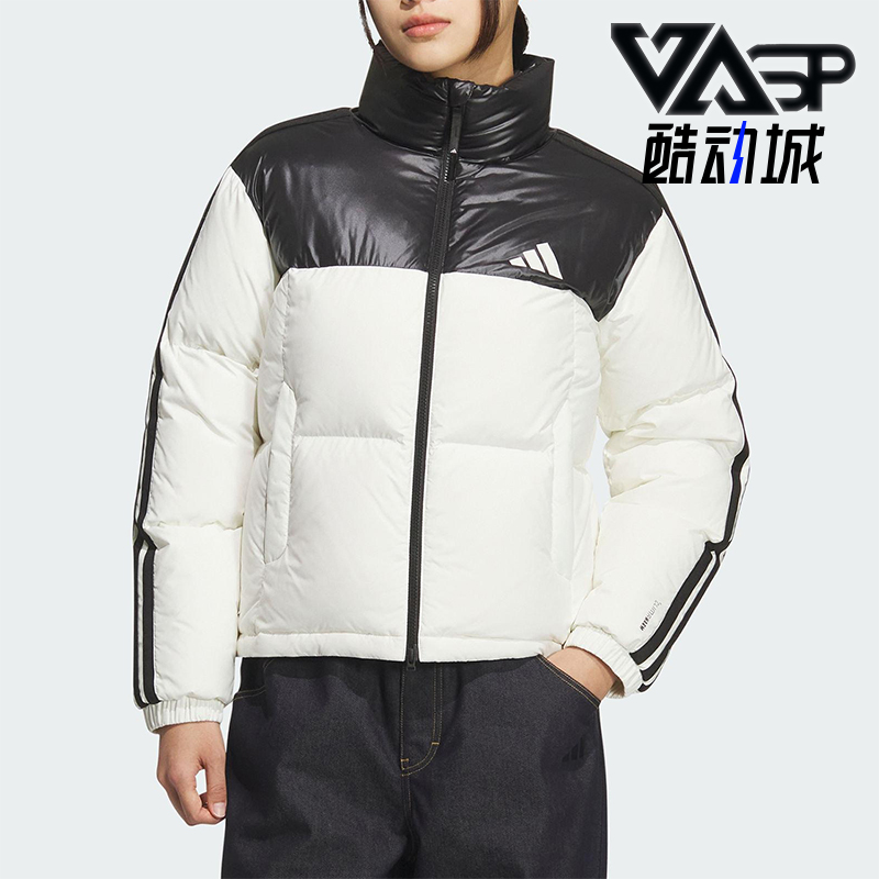 Adidas/阿迪达斯正品W 3S PUFF D J女士拼接保暖立领羽绒服KC2482
