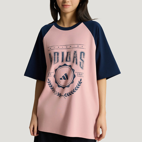 Adidas/阿迪达斯正品夏季男女针织运动宽松经典时尚短袖T恤KY8465