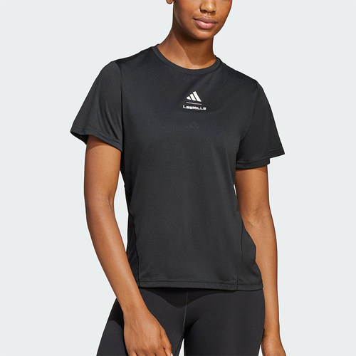 Adidas/阿迪达斯正品LES MILLS女士健身经典训练运动短袖JJ1431