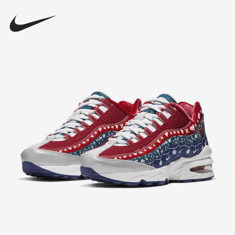Nike/耐克正品Air Max 95气垫系带女子运动跑步鞋CT1593-100