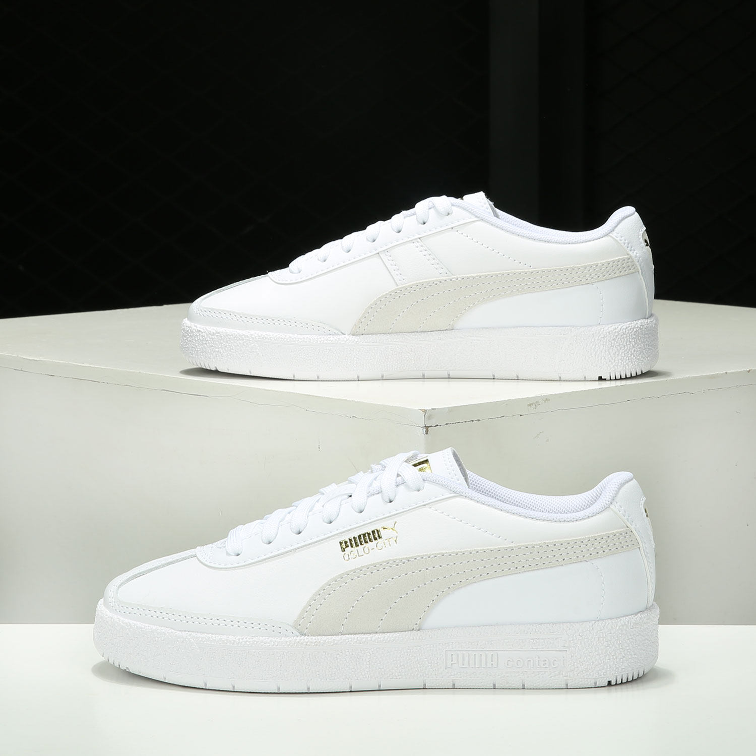 Puma/彪马正品男女同款经典舒适德训鞋休闲鞋OSLO-CITY 374976-01