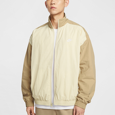 Nike/耐克正品Club男士运动梭织时尚立领田径宽松外套HQ6110-234