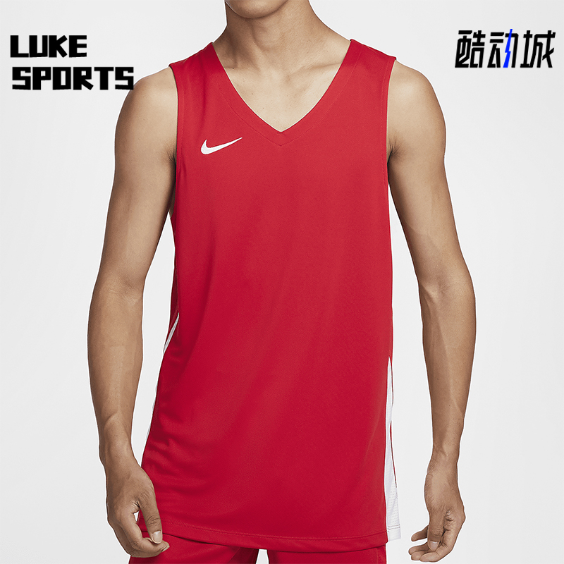 耐克男士透气篮球训练无袖背心