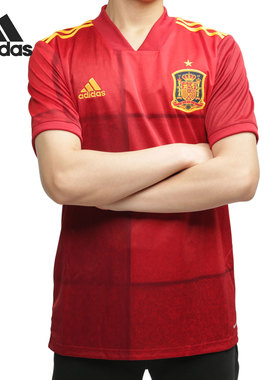 Adidas/阿迪达斯正品男子足球西班牙国家队主场短袖球衣FR8361