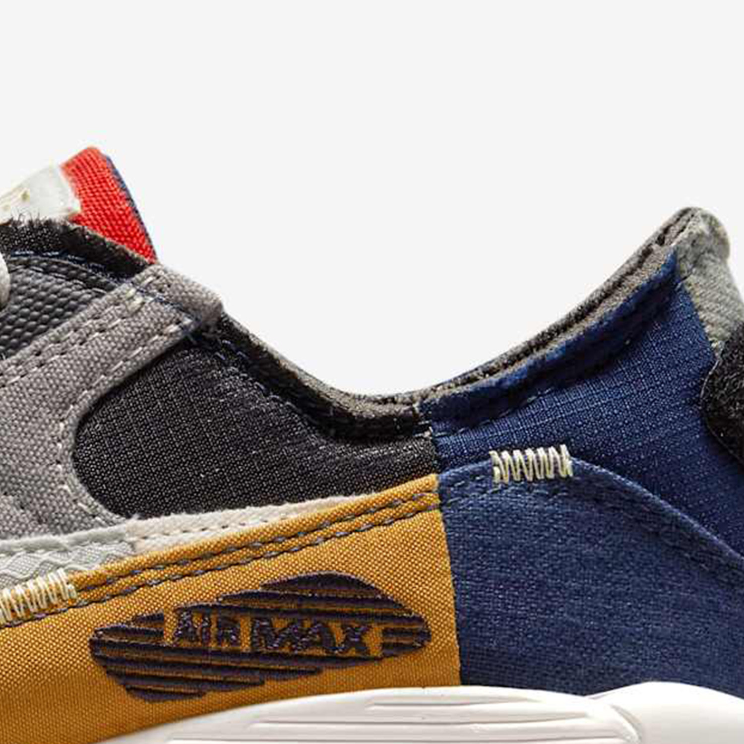 Nike/耐克正品Air Max 90 QS男女牛仔补丁跑步鞋DJ4878-400