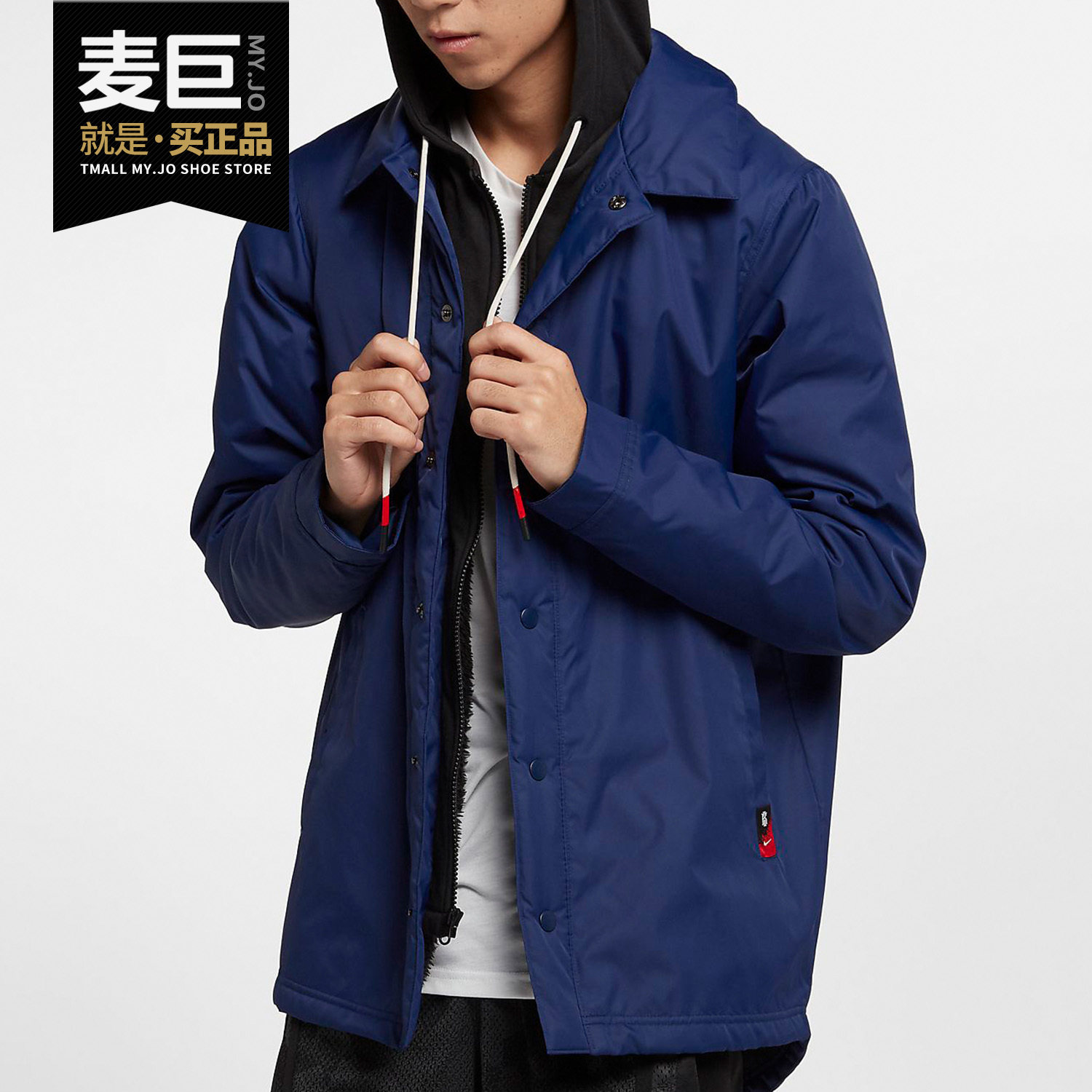 Nike/耐克正品 KYRIE JKT PROTECT 男子加绒夹克假两件外套AJ3528