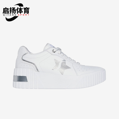 斯凯奇女士厚底缓震时尚印花板鞋