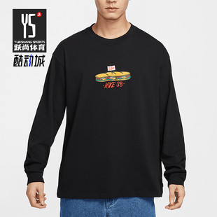 Nike/耐克正品25年春季男士圆领宽松休闲印花长袖HJ0807-010