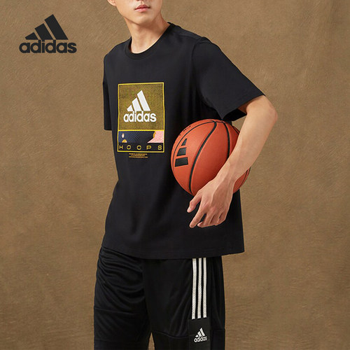 Adidas/阿迪达斯正品夏季新款男子轻便舒适短袖圆领T恤GE4513