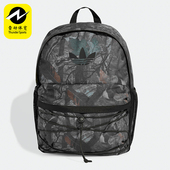 运动印花双肩背包JX3221 三叶草男女户外经典 Adidas 阿迪达斯正品