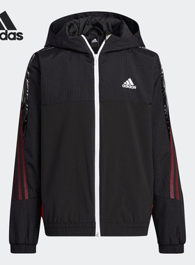 Adidas/阿迪达斯正品JBTR WV JKT 1大童运动健身夹克HE0089