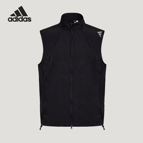 Adidas/阿迪达斯官方正品男士未来感休闲运动无袖背心马甲LC6367