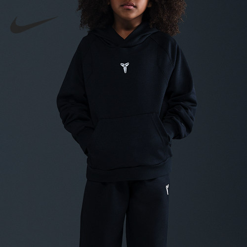 Nike/耐克正品春季新款大童休闲加绒保暖宽松卫衣HJ1028-010