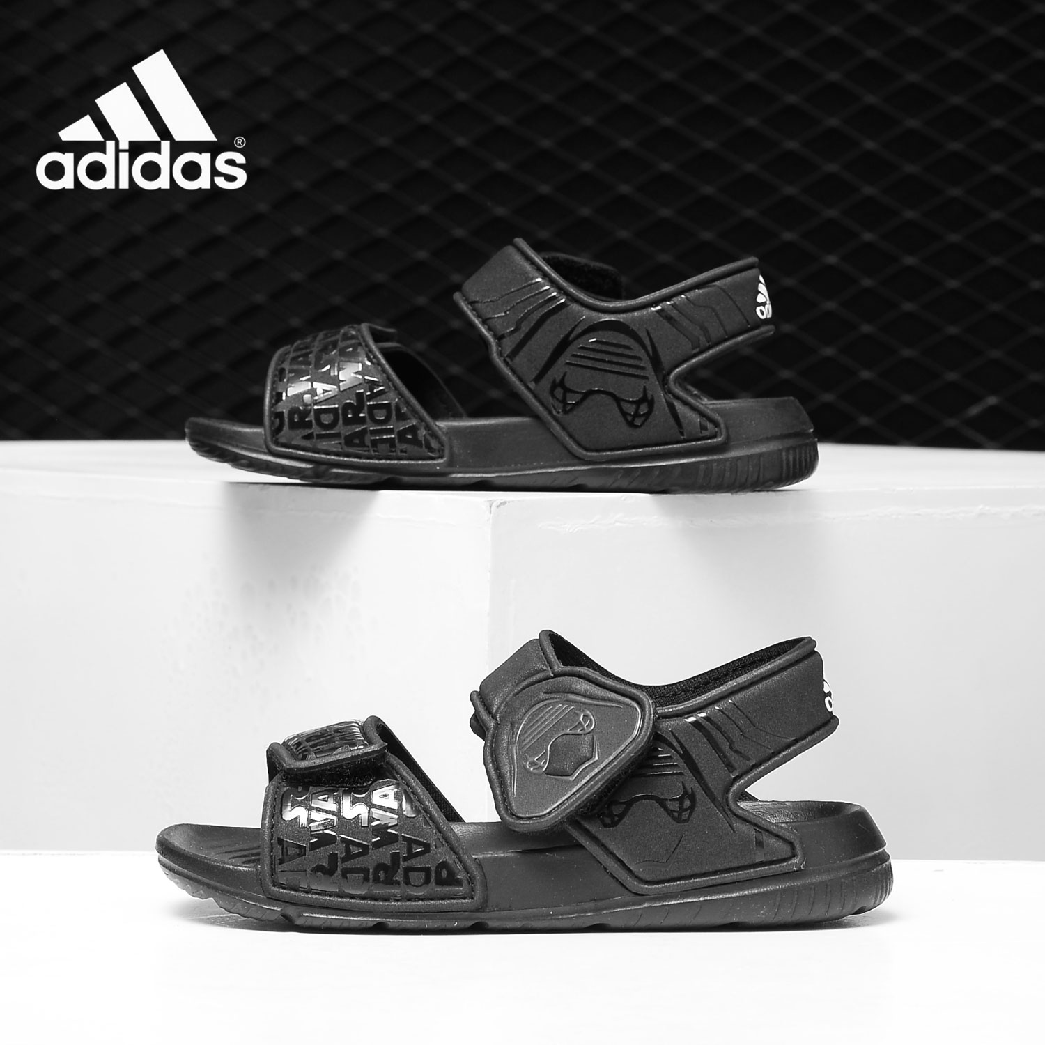 阿迪达斯大童运动沙滩凉鞋