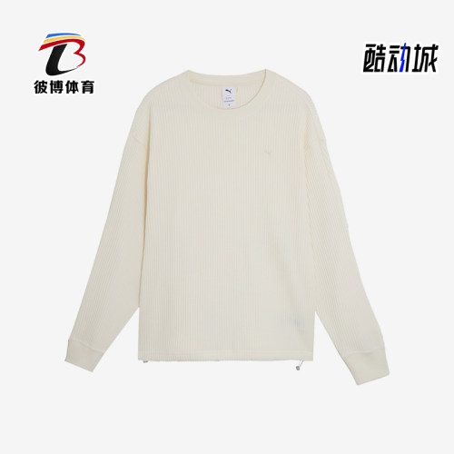 彪马男女运动针织圆领宽松卫衣