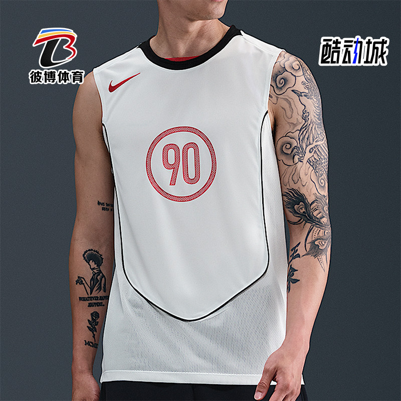 Nike/耐克正品Dri-FIT男士透气足球训练无袖运动背心HV1181-133