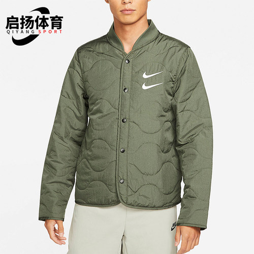 Nike/耐克正品新款男士双勾刺绣保暖防风运动休闲棉服DM1247-380