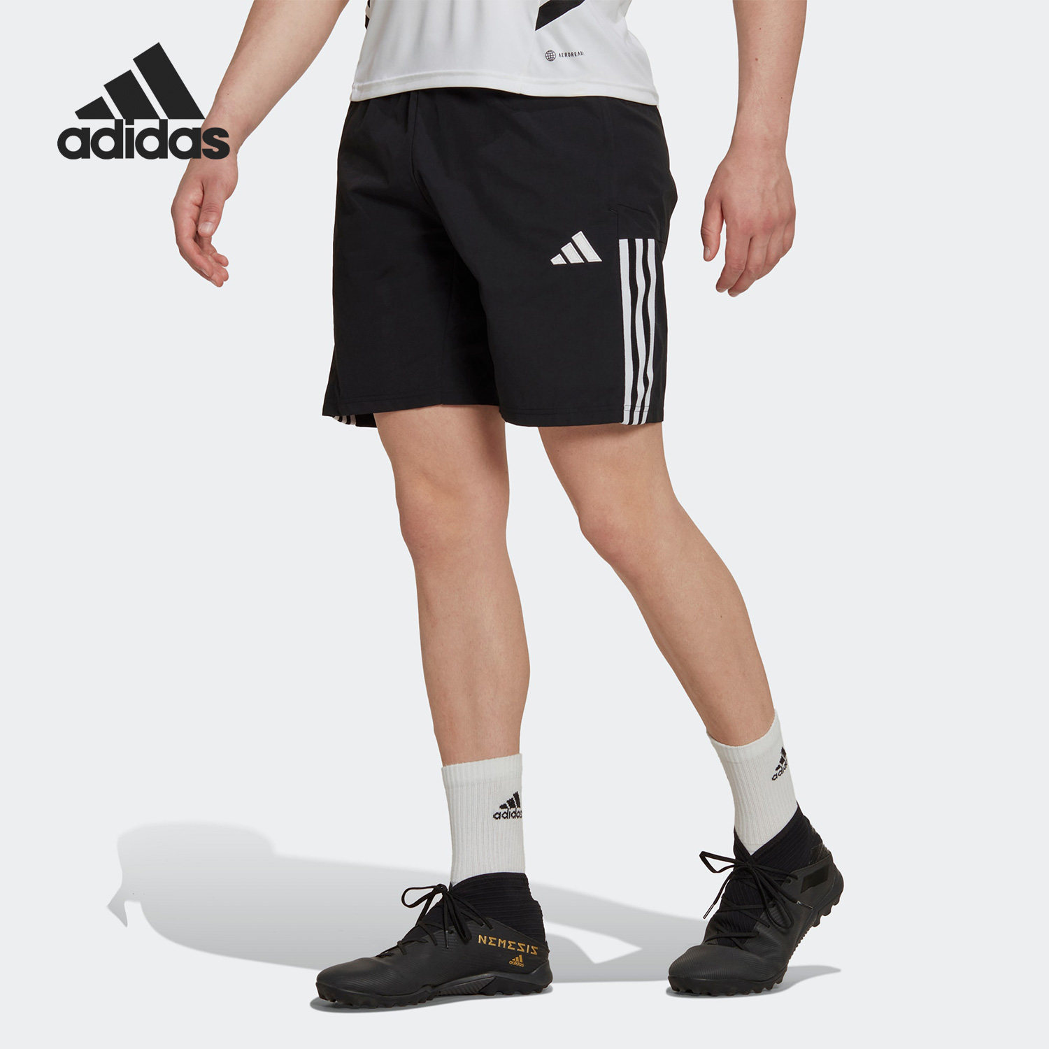 Adidas/阿迪达斯正品TIRO23 C DT SHO男子足球运动短裤HI4710