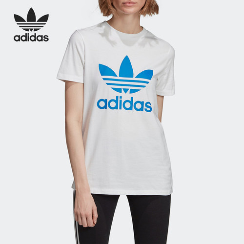 Adidas/阿迪达斯正品三叶草当季新款 女子休闲短袖T恤 FJ9451