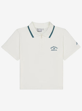 New Balance/NB正品新款女士翻领经典运动短袖POLO衫NEE36021-DKG