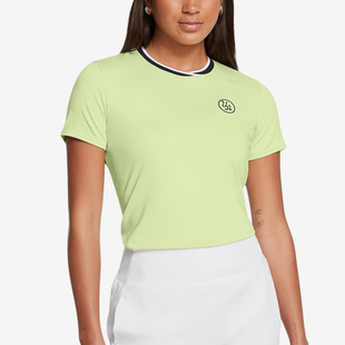 T恤1387701 Drive女子针织透气高尔夫运动短袖 383 安德玛正品