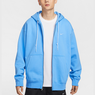 Nike/耐克正品Solo Swoosh男士全长拉链开襟连帽衫DR0403-412