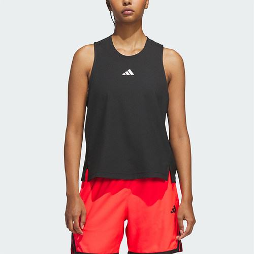 Adidas/阿迪达斯正品新款女士运动宽松无袖背心T恤KF9287