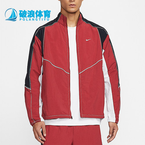 Nike/耐克正品Retro Dri-FIT男士休闲立领拼接梭织外套IF2029-613