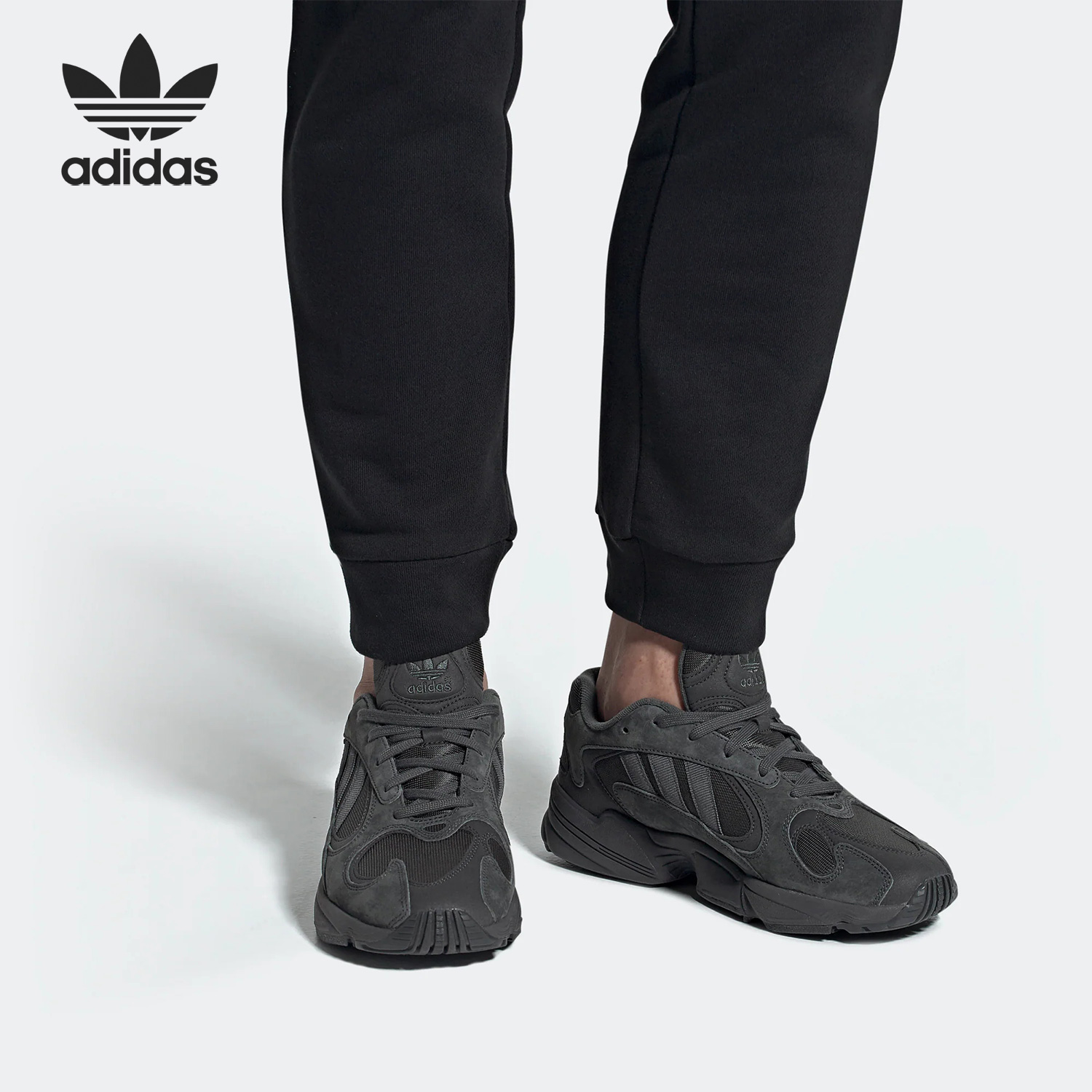 Adidas/阿迪达斯正品男女同款绒面革减震低帮休闲鞋EF2673