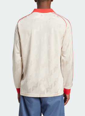 Adidas/阿迪达斯官方正品三叶草男士休闲运动翻领长袖T恤IS6507