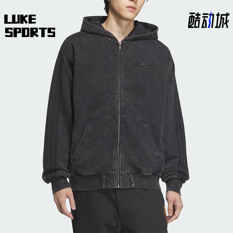 Adidas/阿迪达斯正品春季新款男士水洗做旧休闲外套KA2315