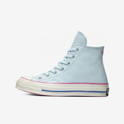 Converse匡威 休闲时尚高帮女款帆布鞋淡蓝配色百搭简约563413C